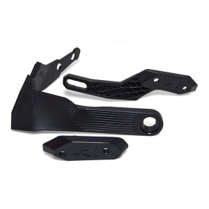 RACETECH (RTECH) MOCOWANIE OSŁON RĄK (HANDBARÓW) HP3 ADVENTURE - Kolor Czarny