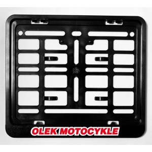 Ramka pod tablicę rejestracyjną skuter/scooter kolor czarny - promocja Biketec