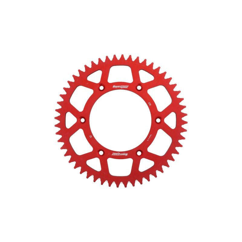SUPERSPROX ZĘBATKA TYLNA ALUMINIOWA 7075-T6 (ERGAL) 289 52 HONDA CR/CRF '83-'16 (JTR210.52) KOLOR CZERWONY