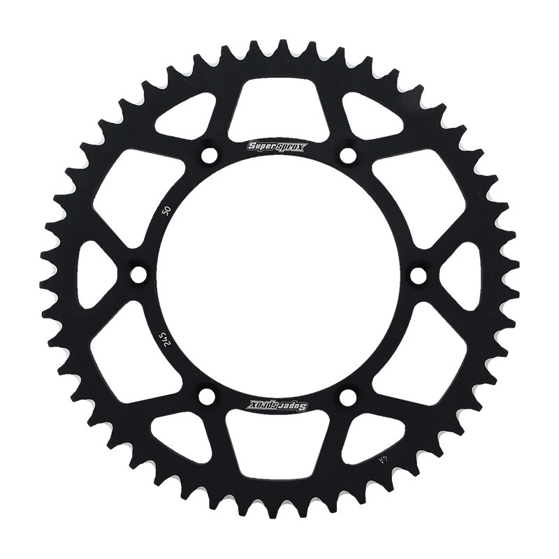 SUPERSPROX ZĘBATKA TYLNA ALUMINIOWA 7075-T6 (ERGAL) 270 50 YAMAHA YZ/YZF '99-'18 (JTR251.50) (JTR245/2.50) KOLOR CZARNY