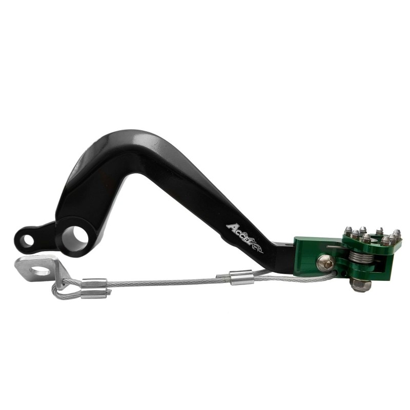 accel dźwignia hamulca nożnego kawasaki kx 80/ kx 100 01-18 kolor zielony - promocja
