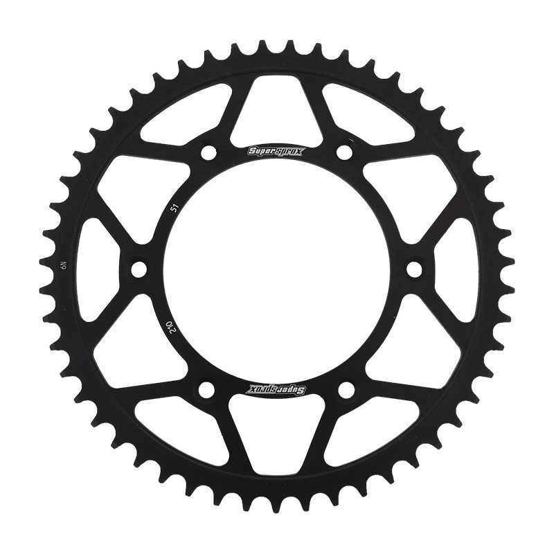 SUPERSPROX ZĘBATKA TYLNA 289 51 HONDA CR/CRF '83-'16 (JTR210.51) KOLOR CZARNY STALOWA