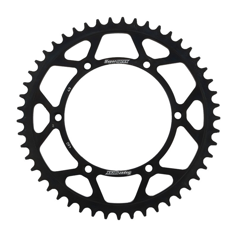 SUPERSPROX ZĘBATKA TYLNA 489 49 KAWASAKI KX/KXF `84-18 (JTR460.49) KOLOR CZARNY STALOWA