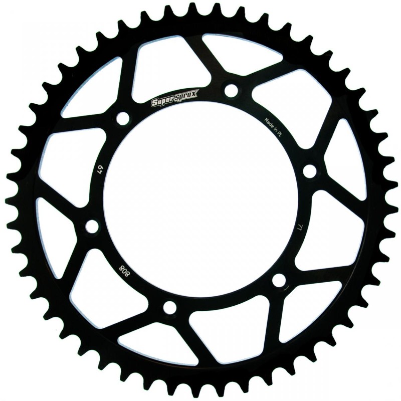 SUPERSPROX ZĘBATKA TYLNA 808 49 SUZUKI RM/RMZ (JTR808.49) - czarna stalowa zębatka