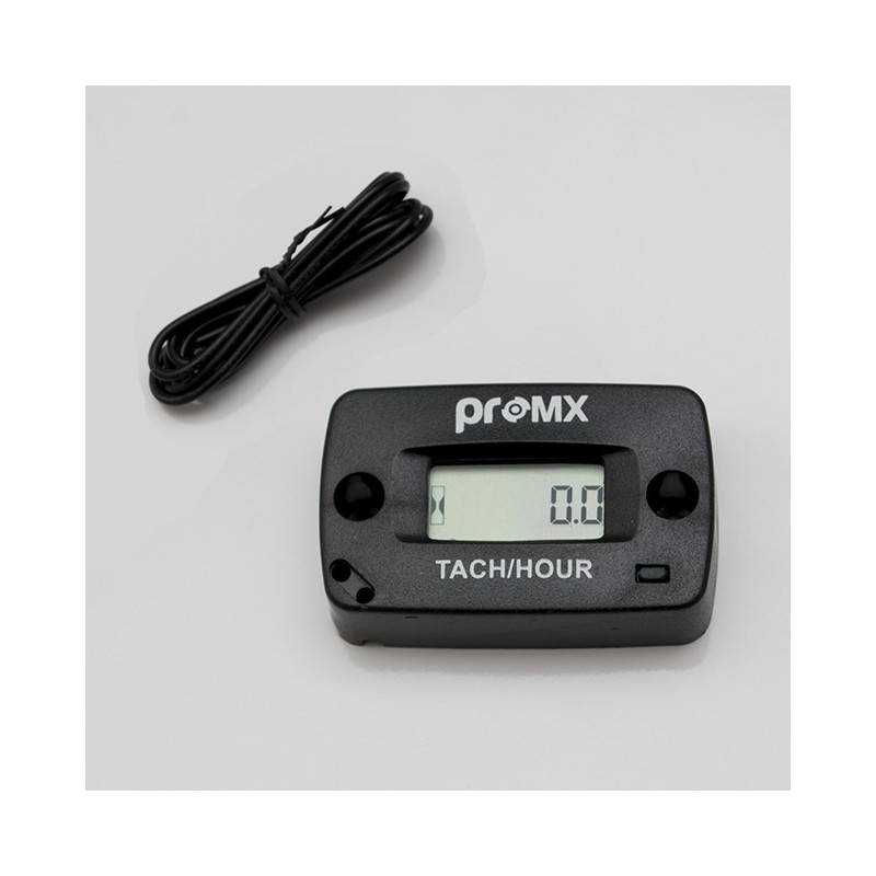 PROMX LICZNIK MOTOGODZIN INDUKCYJNY Z OBROTOMIERZEM RESETOWALNY WODOODPORNY PR09