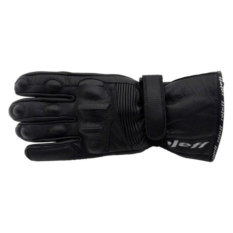 ROLEFF PROMOCJA RĘKAWICE SKÓRZANE LETNIE MODEL RO44 KOLOR CZARNY ROZMIAR XXL