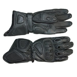 ROLEFF PROMOCJA RĘKAWICE SKÓRZANE LETNIE MODEL RO49 KOLOR CZARNY ROZMIAR M