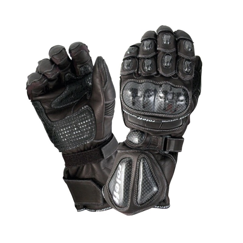 ROLEFF WIELKA PROMOCJA RĘKAWICE SKÓRZANE SPORTOWE MODEL RO67 KOLOR CZARNY ROZMIAR M