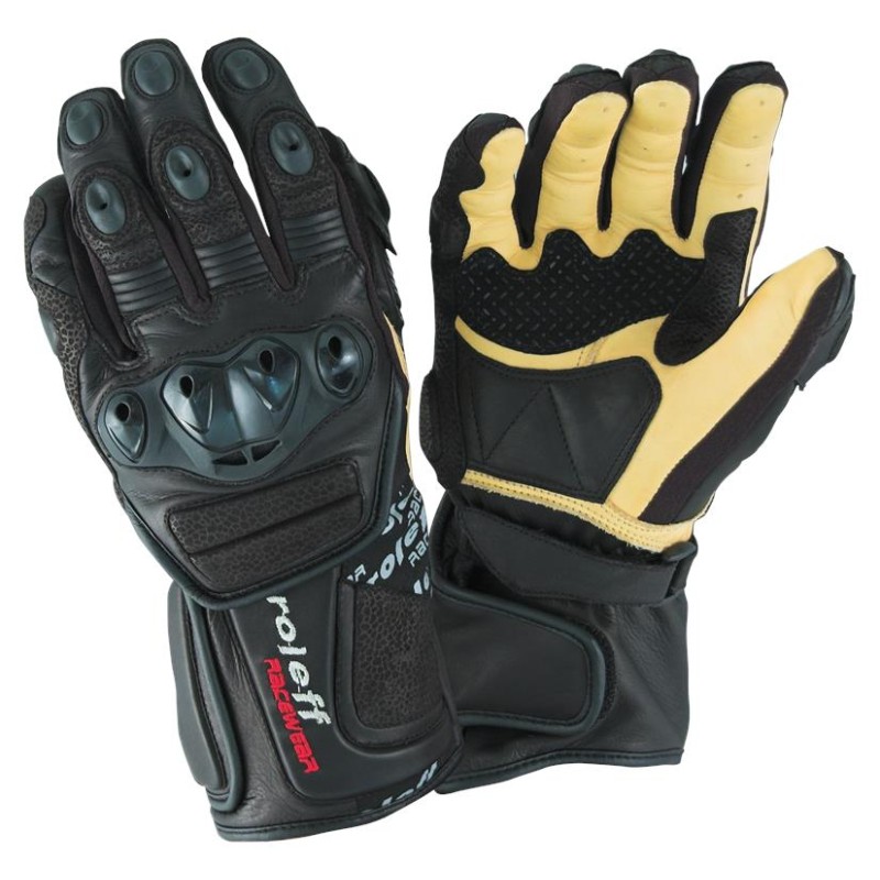 ROLEFF PROMOCJA RĘKAWICE SPORTOWE SKÓRZANE (KANGUR) KOLOR CZARNY, ROZMIAR L