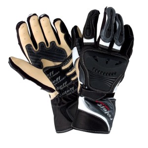 Rękawice sportowe skórzane Roleff RO85 czarno-białe XXL