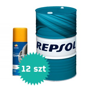 REPSOL PROMOCJA OLEJ SILNIKOWY 4T SMARTER SPORT 10W40 BECZKA 60L, MA2 PÓŁSYNTETYCZNY + KARTON 12 SZTUK SMARU DO ŁAŃCUCHA QUALIFI