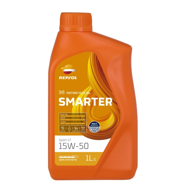 REPSOL Olej Silnikowy 4T Smarter Sport 15W50 1L MA2 Półsyntetyczny
