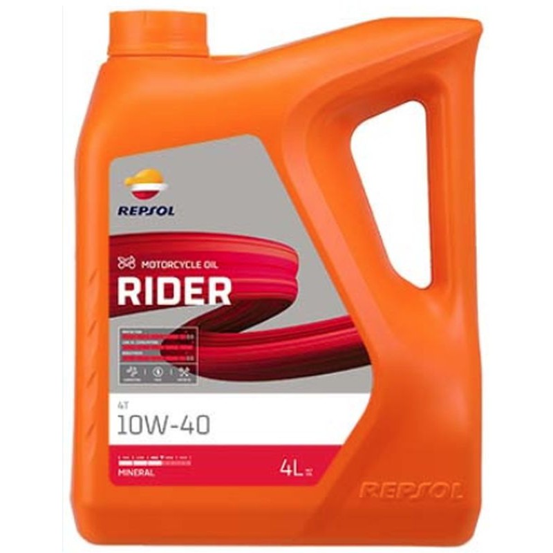 REPSOL Olej Silnikowy Rider 4T 10W40 4L MA2 Mineralny