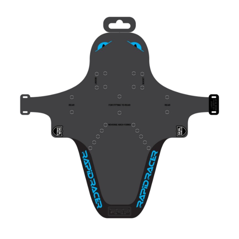 Błotnik rowerowy Enduroguard Large - Rapid wyprzedaż Racer Product RRP - Czarny/Niebieski