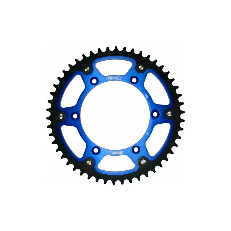 SUPERSPROX ZĘBATKA TYLNA 270 49 STEALTH (STALOWO-ALUMINIOWA) YAMAHA YZ/YZF \'99-\'18 (JTR251.49) (JTR245/2.49) KOLOR NIEBIESKI