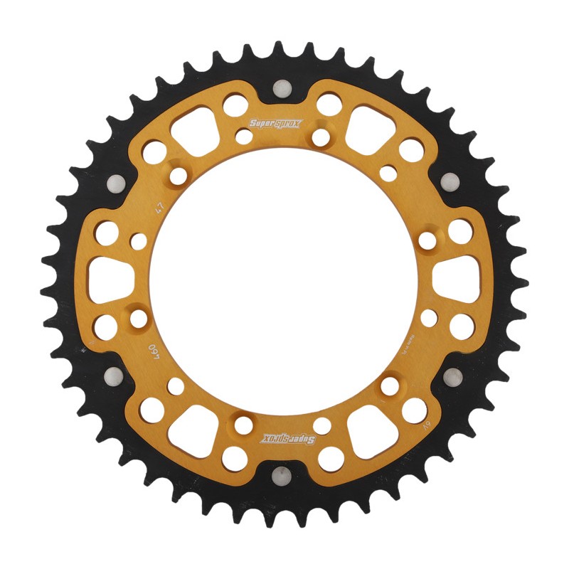 SUPERSPROX ZĘBATKA TYLNA 489 48 STEALTH (STALOWO-ALUMINIOWA) KAWASAKI KX/KXF `84-18 (JTR460.48) KOLOR ZŁOTY