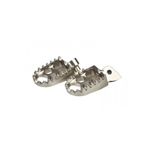 SCAR RACING PODNÓŻKI PEGI ALUMINIOWE EVO YAMAHA YZ / YZF / WR / WRF / TENERE 700, FANTIC KOLOR SREBRNY