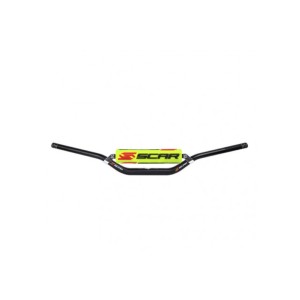 SCAR RACING KIEROWNICA Z POPRZECZKĄ 28,6MM MODEL STEWART/VILLOPOTO KOLOR CZARNY GĄBKA CZARNY/ŻÓŁTY FLUO
