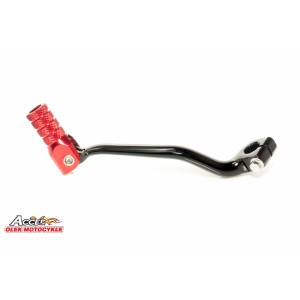 Dźwignia zmiany biegów Honda CR 250 \'87-\'07, CR 500 \'90-\'04 czarna z czerwoną końcówką