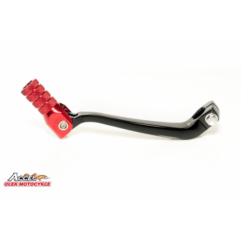 Dźwignia zmiany biegów Honda CRF 450R '02-'08 czarna, końcówka czerwona