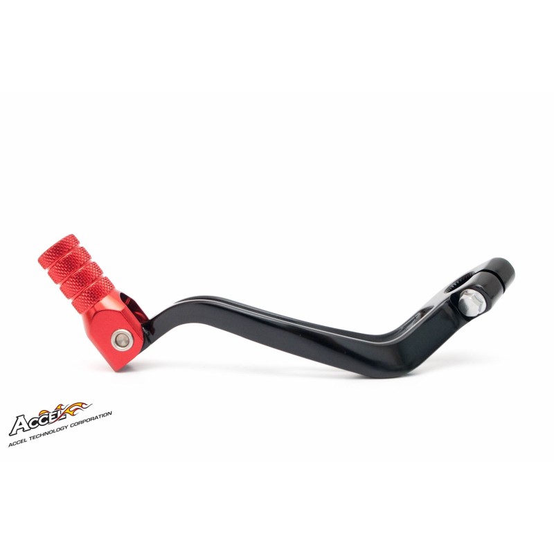 Dźwignia zmiany biegów do motocykli Beta RR 125/250/300/350/390/430/498 '13-'24 - czarna z czerwoną końcówką