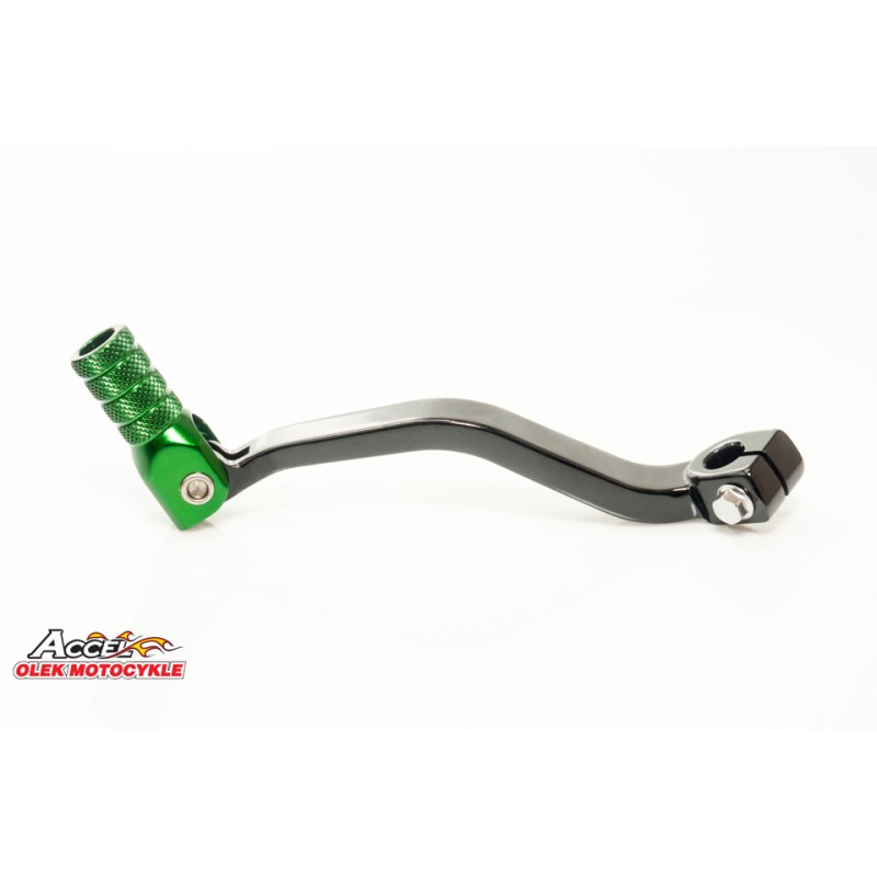 Dźwignia zmiany biegów Kawasaki KX 60 '85-'02, KX 80/85 '91-'25 - czarna zielona