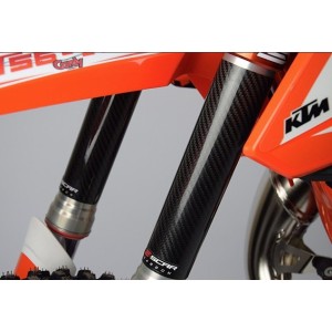 Osłony goleni LAG teleskopów CARBON 220x45mm (małe motocykle)