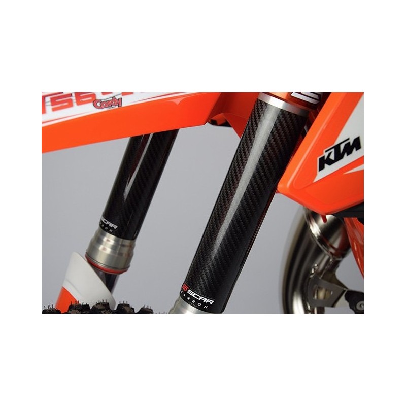 Osłony goleni LAG teleskopów CARBON 220x45mm (małe motocykle)
