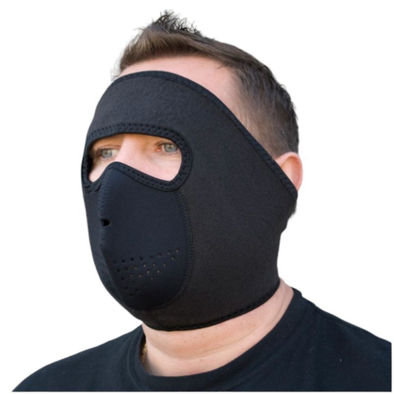 Maska neoprenowa wiatroodporna kolor czarny rozmiar uniwersalny