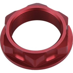 Nakrętka górnej półki Honda CR '01-'07, CRF '02-'16 (M26X32) - czerwona