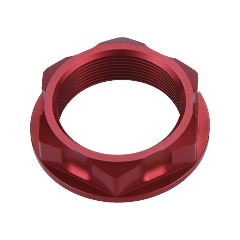 Nakrętka górnej półki Honda CR '01-'07, CRF '02-'16 (M26X32) - czerwona