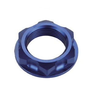 accel nakrętka górnej półki yamaha , suzuki, honda (m24x32) kolor niebieski