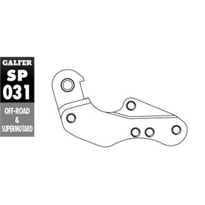 Adapter tarczy hamulcowej 260mm Yamaha WR/YZ 125 '01-07 YZF 250/426/450 '01-07 WRF 250/426/450 00-15