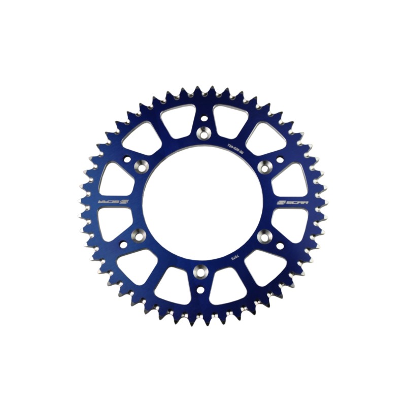 Zębatka tylna aluminiowa SCAR Racing do Yamaha YZ/YZF/WR YZ 250F '01-'25, YZ 450F '03-'25, YZ 125/250 '99-'25, FAN