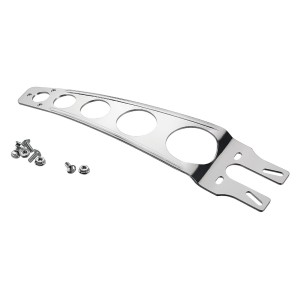 Akcesoria do przedniego błotnika - aluminiowe ze śrubami - kolor srebrny