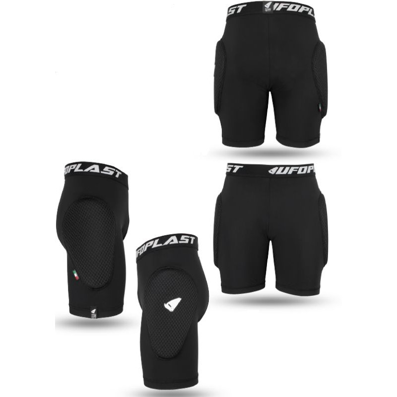 UFO Spodenki z Ochraniaczami Reborn MV6 Czarny Rozmiar M - Kolekcja 2024