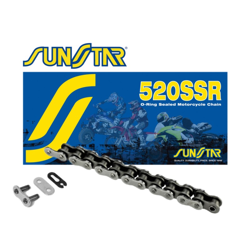Łańcuch napędowy SUNSTAR 520SSR-118N (520V) do 400 ccm (O-Ring) - oferta specjalna