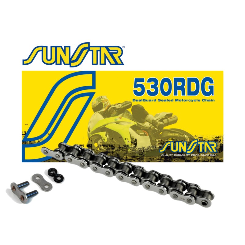 Łańcuch napędowy SUNSTAR 530RDG-118N (530VX3) do 1000 ccm - Oferta Specjalna
