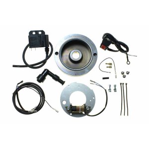 ELECTREX ZESTAW ZAPŁONOWY WIRNIK (KOŁO MAGNESOWE) CEWKA ALTERNATORA, CEWKA ZAPŁONOWA, MODUŁ CDI, FAJKA ŚWIECY DO: CZ MOTOCROSS