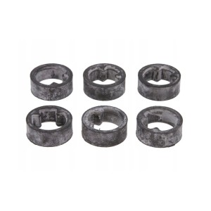 Tourmax 2025/09 Gumy Podnóżków Kierowcy Honda VT 600 Shadow '98-'00, VT 750 C '98-'01, VT 1100 C Shadow '00-'05 (6 szt.)