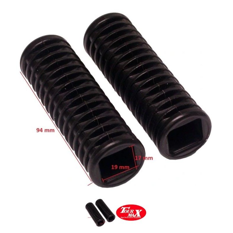 Tourmax Gumy Podnóżków Pasażera Honda VT 125/600/750, VTX 1300 (Komplet 2 Szt.)