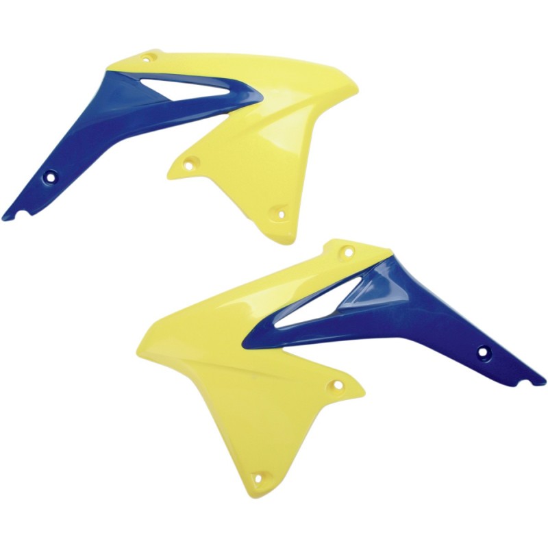 UFO OSŁONY CHŁODNICY SUZUKI RMZ 450 '08 KOLOR ŻÓŁTY/NIEBIESKI - WYPRZEDAŻ