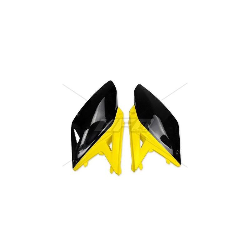 UFO BOCZKI TYLNE SUZUKI RMZ 250 '10-'18 KOLOR OEM 2012 (CZARNY/ŻÓŁTY) - Najwyższa jakość