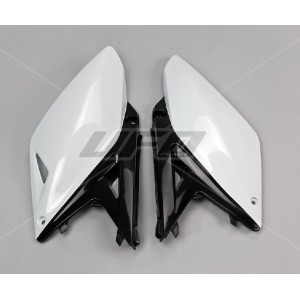 UFO BOCZKI TYLNE SUZUKI RMZ 250 '10-'18 KOLOR BIAŁY/CZARNY - Sklep Motocyklowy
