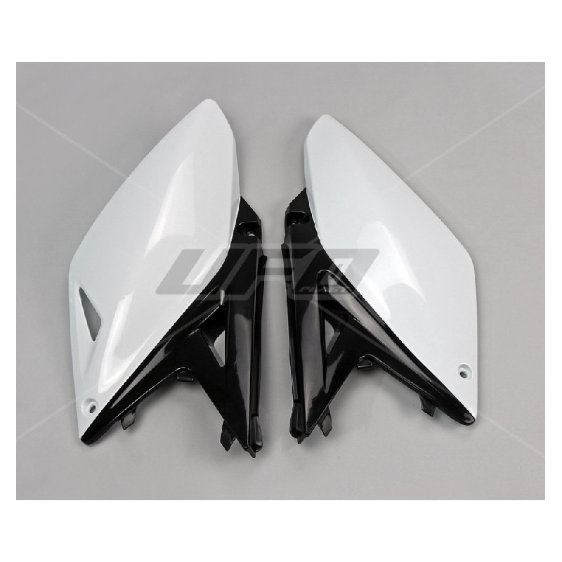 UFO BOCZKI TYLNE SUZUKI RMZ 250 '10-'18 KOLOR BIAŁY/CZARNY - Sklep Motocyklowy