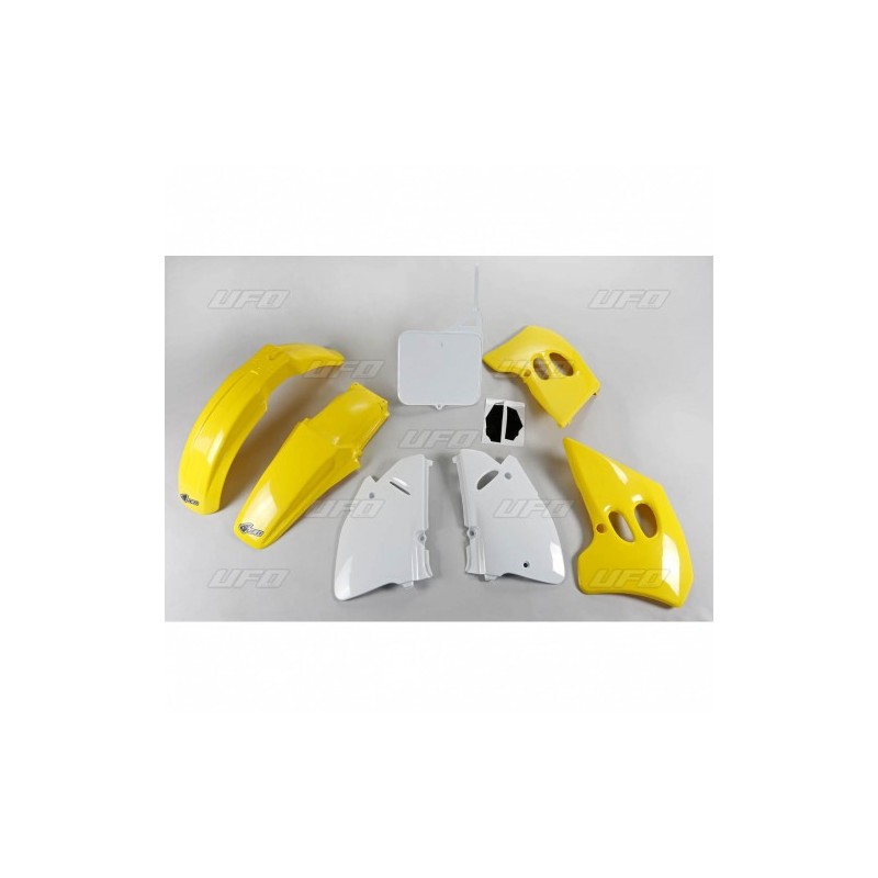 UFO KOMPLET PLASTIKÓW SUZUKI RM 125 '94-'95, RM 250 '94-'95 KOLOR OEM (ZÓŁTY/BIAŁY)