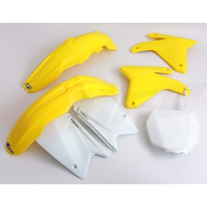 Komplet plastików Suzuki RMZ 450 '05-'06 kolor OEM (biały/żółty)