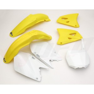 Komplet plastików Suzuki RM 125 / 250 '06-'24 kolor OEM (biały/żółty)