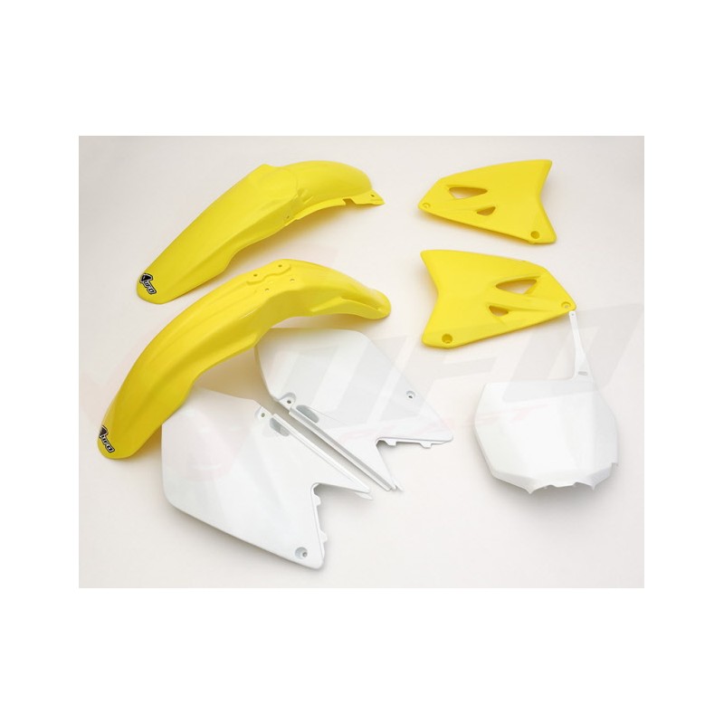 Komplet plastików Suzuki RM 125 / 250 '06-'24 kolor OEM (biały/żółty)