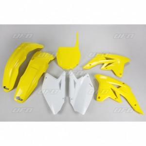 Plastiki UFO Suzuki RMZ 250 '07-'09 Kolor OEM - Biały/Żółty (SU407BE999)